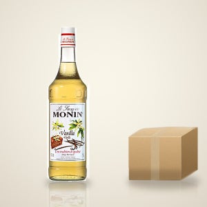 MONIN 바닐라 시럽 프랑스 카페음료 칵테일 베이스 1L, 6개