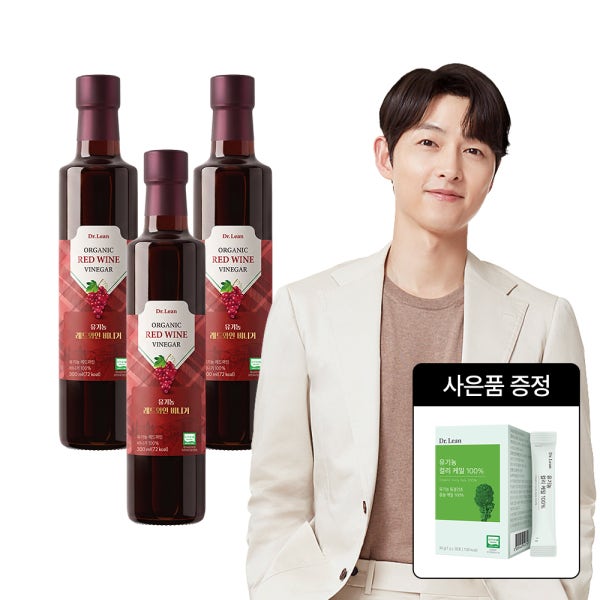 [3병] 닥터린 유기농 레드와인 비니거 100 300ml 발효식초