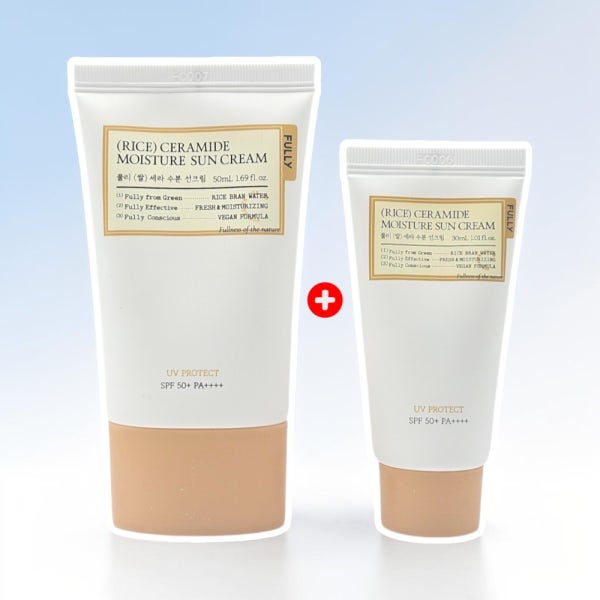 풀리 쌀 세라 수분 선크림 50ml (+30ml 추가) 기획