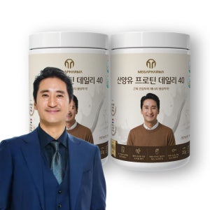 신현준 픽 건강기능식품 메가파마 산양유 프로틴 데일리 40 단백질 14일분 560g, 2개