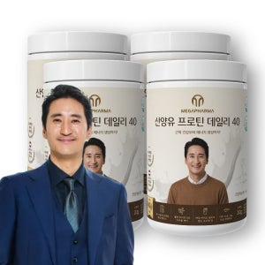 신현준 픽 건강기능식품 메가파마 산양유 프로틴 데일리 40 단백질 14일분 560g, 4개