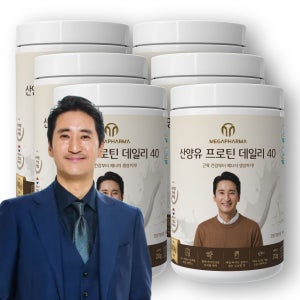 신현준 픽 건강기능식품 메가파마 산양유 프로틴 데일리 40 단백질 14일분 560g, 6개