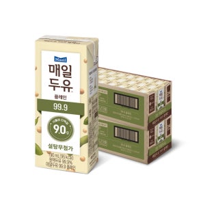 매일유업 매일두유 무설탕 식물성 단백질 99.9 190ml 48개