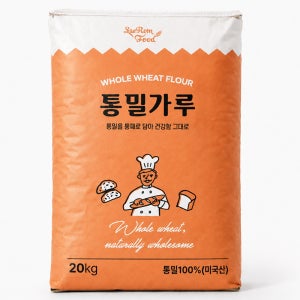 새롬푸드 대용량 통밀가루 20kg