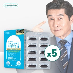그린스토어 아이브라이트 아레즈투 루테인지아잔틴 오메가3 60캡슐, 5개
