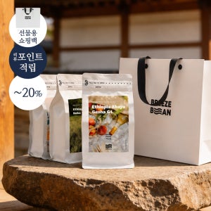 브리즈빈 원두 선물세트 스페셜티 디카페인 원두커피 3종 600g (게이샤 / 코케허니)