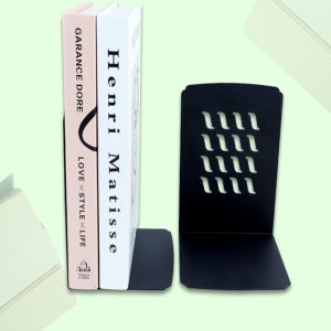 오담 북엔드L형 중 길이조절붓케이스 철제책꽂이칸막이 접이식책꽂이