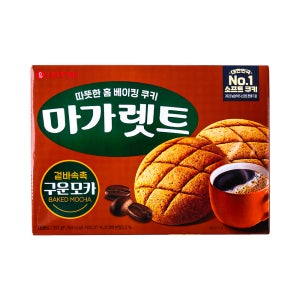 롯데 마가렛트 구운모카 352g /대용량과자 부드러운 파이 선물 벌크 회사 개별포장 사무실 간식 탕비실