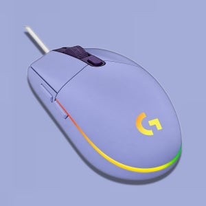 로지텍 G102 LIGHTSYNC 보라색 사무용 PC방 FPS 유선 게이밍 마우스