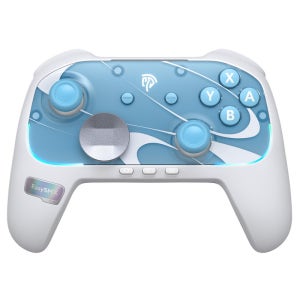 EasySMX S10 게임패드 PC 컨트롤러 무선 조이스틱 안드로이드 iOS 닌텐도 스위치2 호환 웨이크업 기능 화이트
