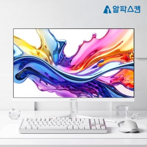 알파스캔 3226UNW 4K UHD 화이트 보더리스 100 IPS 시력보호 HDR 무결점 모니터