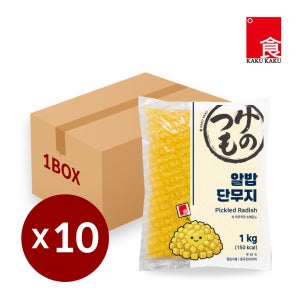 카쿠카쿠 알밥 단무지 1kg (10개입) 업소용 단무지 일식 반찬 주먹밥 재료