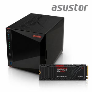 ASUSTOR 님버스토어 AS5404T 32TB 샌디스크 850x 히트싱크 8테라x4