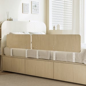 오레즈 국내생산 자작나무 원목 침대안전가드 낙상방지 100cm, 내추럴(하이맥스 최대높이 52cm)