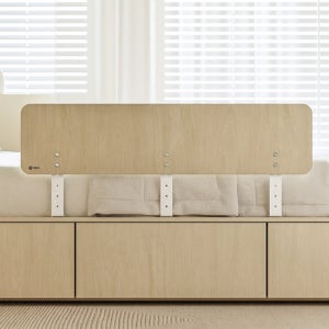 오레즈 국내생산 자작나무 원목 침대안전가드 낙상방지 120cm, 내추럴(하이맥스 최대높이 52cm)
