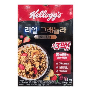 [코스트코] 켈로그 리얼 그래놀라 400g, 3개