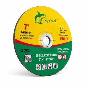 옥창연마 180mm(7인치) 그라인더 연마석 6T 옵셋트