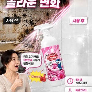 뿌리는 즉시 싹 녹여버리는 초강력 곰팡이 박멸 스프레이 독일항공급 곰팡이제거스프레이