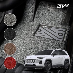 3W 에코라이너 토요타 라브4 RAV4 6세대 코일매트 풀확장형 카매트 국내제조