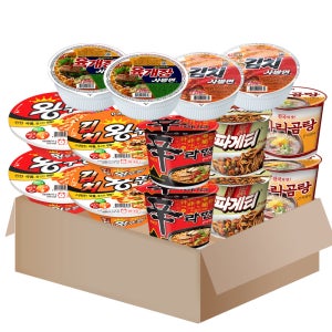 큰컵라면세트 14개(왕뚜껑 신라면 짜파게티 육개장사발면) 외