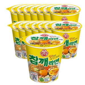 오뚜기 참깨라면 소컵 오리지널, 65g, 15개