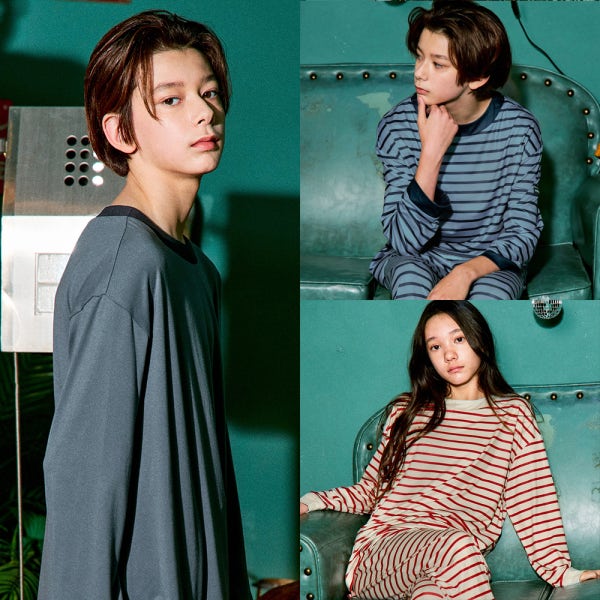 [N배송]마밤 MSMV 아동 주니어 잠옷 피치기모 링거9부 내의 키즈 실내복 20COLOR