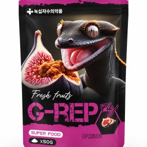 녹십자 크레스티드게코 슈퍼푸드 크레 먹이 사료 지렙 무화과 50g