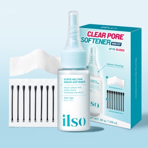[한정수량/체험딜] 일소 슈퍼 멜팅 세범 소프트너 미니 체험 키트 (피지클리너 30ml+착붙솜10매+압출면봉10개)