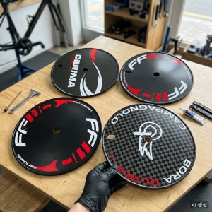 픽시 로드 자전거 디스크 휠 커버 세트 사이클링 페포 림 700C 패턴6