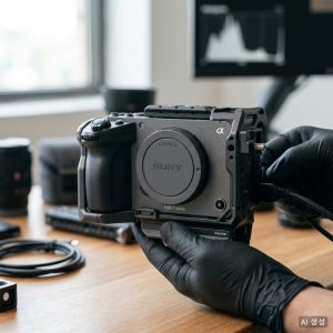 Sony FX5 카메라 케이지 소니