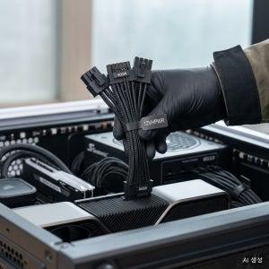 시소닉 12VHPWR 젠5 600W 모듈러 파워 케이블 SS 2XBP 600 750mm