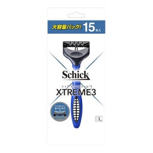 Schick 쉬크 익스트림 3 3중날 남성용 일회용 면도기 x 15개입