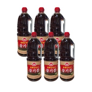 사조해표 재래 압착식 참기름1.8L 1.8L, 6개