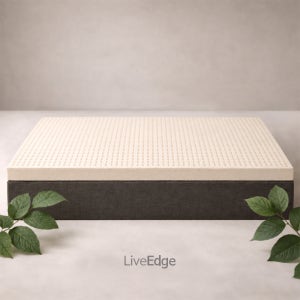 라이브엣지 천연 오가닉 라텍스 매트리스 토퍼 [유기농] 8cm, D(더블,140X200), 미디엄