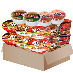 큰컵라면세트 14개 (왕뚜껑 짬뽕왕뚜껑 신리면 육개장사발면) 외