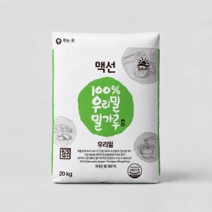 맥선 100% 우리밀 밀가루 20kg, 1개