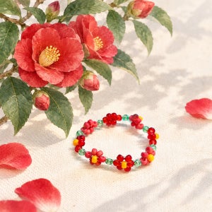 꽃반지 diy 키트 38색 2mm 비즈