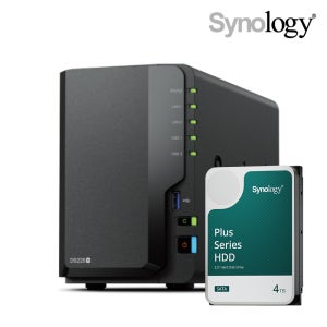 시놀로지 나스 DS225+ NAS 4TB [4TBx1] HDD HAT3300 포함 [재결제건]