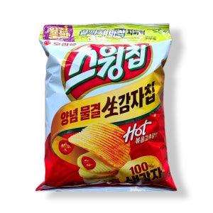 오리온 대용량 스윙칩 볶음고추장맛 지퍼백 244g
