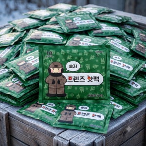 국내제조 솔저 프렌즈 150g 60매 초대형 메가사이즈 핫팩 추위극복 동계 포켓 발열팩