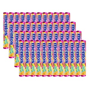 농심 멘토스 푸르티 과일맛, 37.5g, 48개