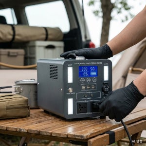 대용량 파워뱅크 220V 캠핑용 파워스테이션 배터리 1600W