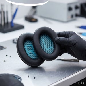 보스 QuietComfort 35 II QC35 QC25 호환 교체용 헤드폰 이어패드 커버