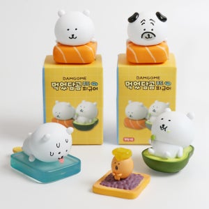 [5종 확정세트] 농담곰 먹었담곰 푸드 피규어 디오라마 가챠 풀세트