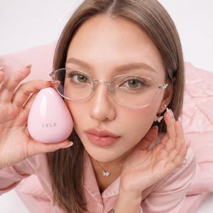 셀라 뷰티 디바이스 휴대용 얼굴 홈케어 마사지기 리프팅 4in1 크리스탈 핑크