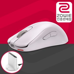 [국내정발] 벤큐 조위 게이밍 무선마우스 + 충전독 ZA12-DW 화이트