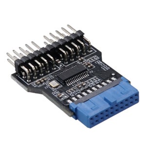 메인보드내부헤더 USB3.0 19핀 USB2.0 9핀변환젠더 전면패널연결 PCB어댑터