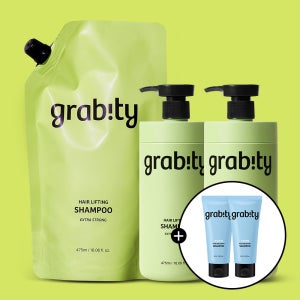 [선물추천] 그래비티 엑스트라 스트롱 샴푸세트 (본품475ML+본품475ML+리필475ML)+(리커버리 샴푸 50mlX2개 추가증정)