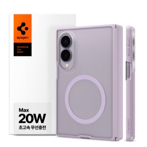 20W 충전 갤럭시 맥세이프 케이스 초슬림 에어스킨제로 맥핏 갤럭시Z 폴드8, TPU+PC, 프로스트라벤더