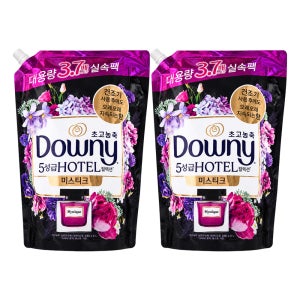 다우니 5성급 호텔 컬렉션 초고농축 섬유유연제 리필 미스티크, 2.6L, 2개